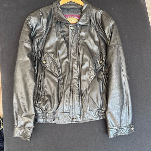 Black Leather Jacket for Men - Picture 2 of 9